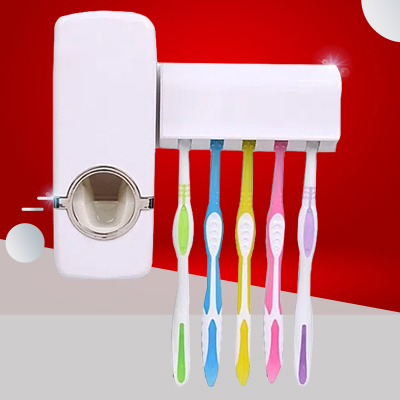 Artist Unknown Pasta rápida – Dispensador de pasta de dientes manos libres,  cantidad perfecta de pasta de dientes para 5 cepillos de dientes montados